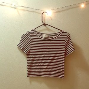 striped crop top